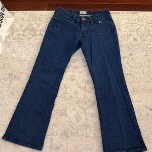 Levi's Deep Indigo Flared Wide-Leg Jeans